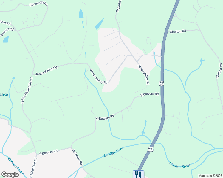 map of restaurants, bars, coffee shops, grocery stores, and more near 131A Jones Kelley Road in Travelers Rest