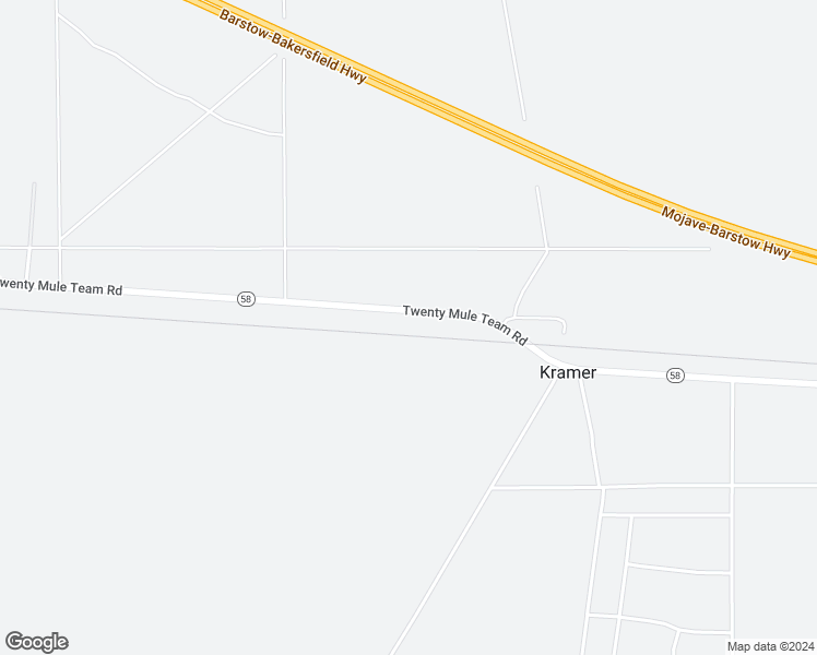 map of restaurants, bars, coffee shops, grocery stores, and more near Twenty Mule Team Road in Boron