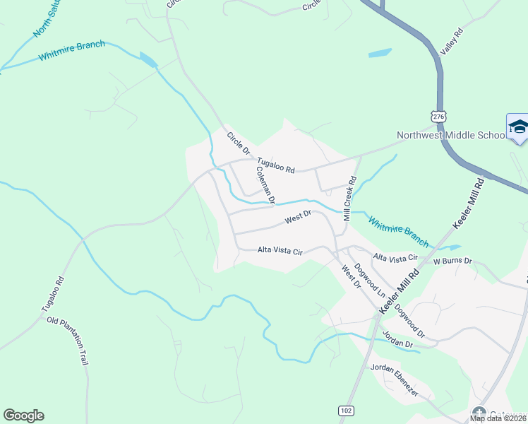 map of restaurants, bars, coffee shops, grocery stores, and more near 111 Coleman Drive in Travelers Rest