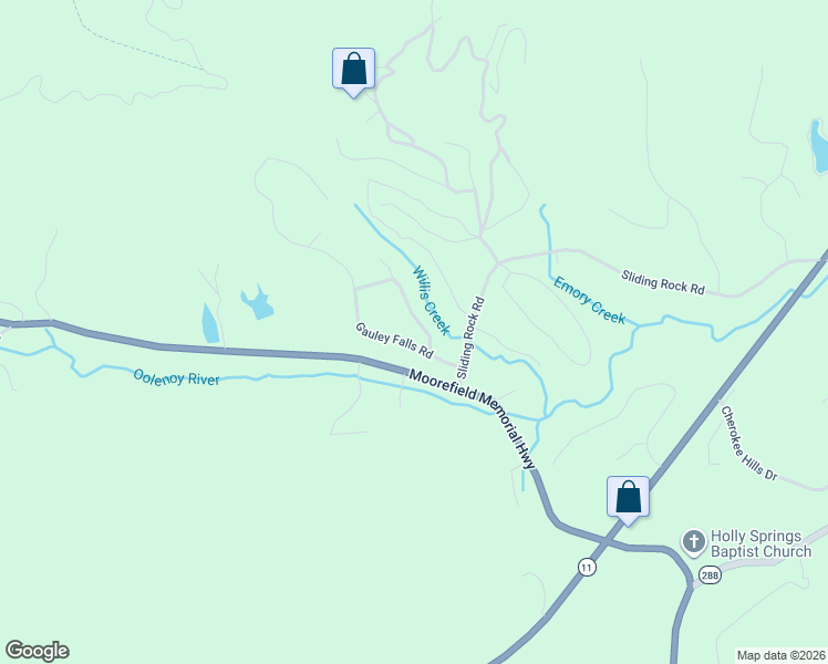 map of restaurants, bars, coffee shops, grocery stores, and more near 108 Willys Creek Circle in Pickens