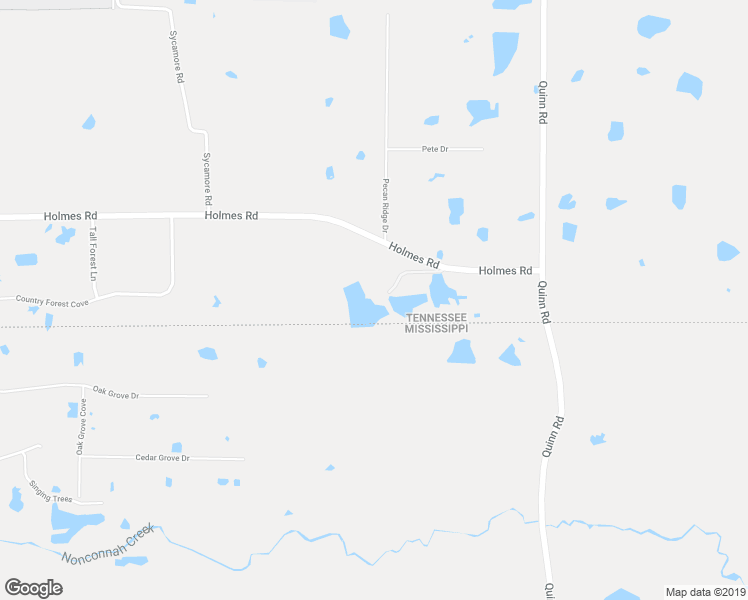 map of restaurants, bars, coffee shops, grocery stores, and more near 11883 Holmes Road in Collierville