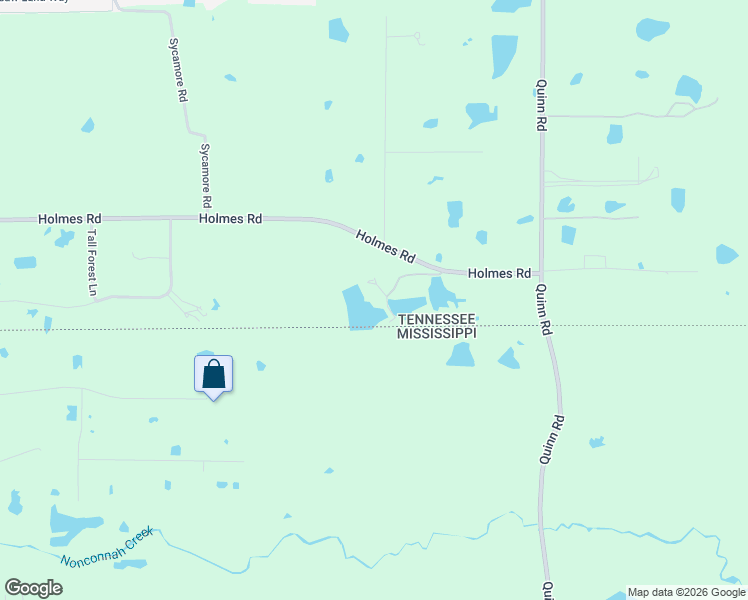 map of restaurants, bars, coffee shops, grocery stores, and more near 11883 Holmes Road in Collierville