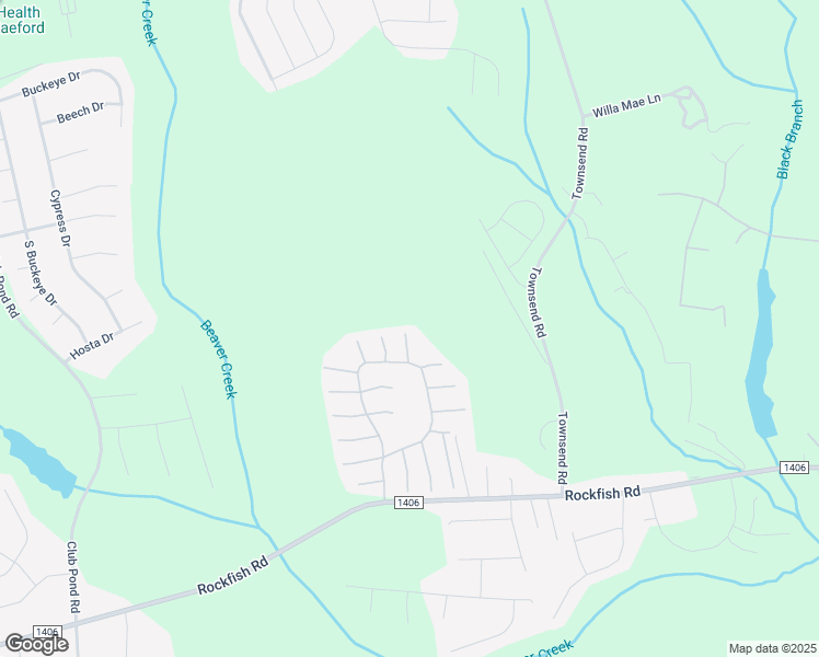 map of restaurants, bars, coffee shops, grocery stores, and more near 110 Celestin Court in Raeford