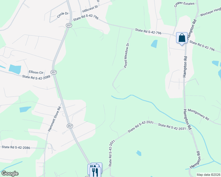 map of restaurants, bars, coffee shops, grocery stores, and more near 214 Floyd Meadow Drive in Inman