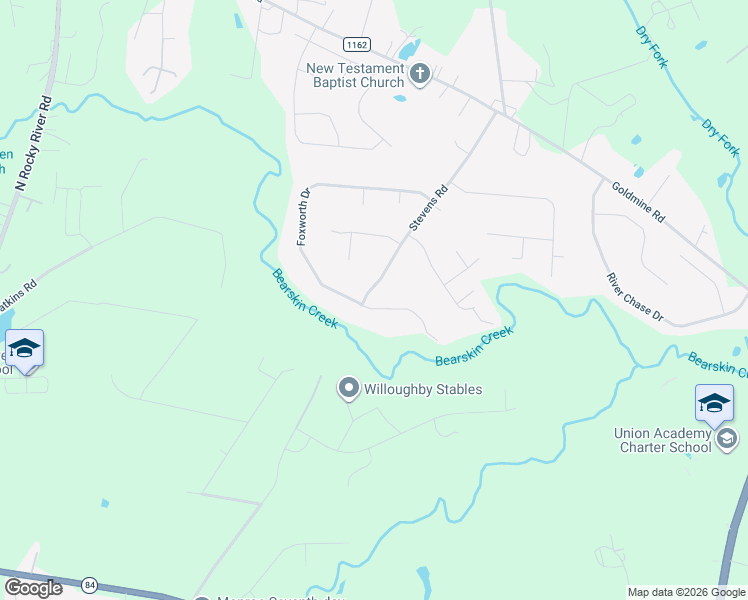 map of restaurants, bars, coffee shops, grocery stores, and more near 900 Stevens Road in Monroe