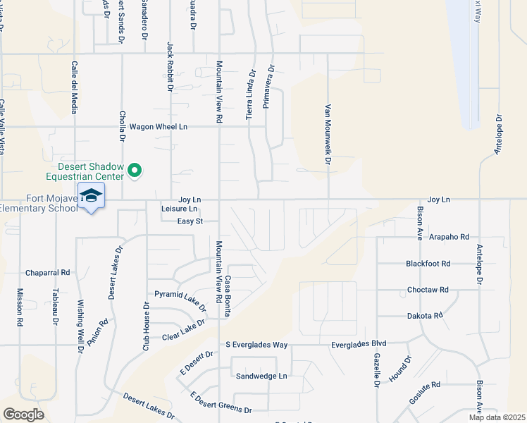 map of restaurants, bars, coffee shops, grocery stores, and more near 5517 Integrity Lane in Fort Mohave