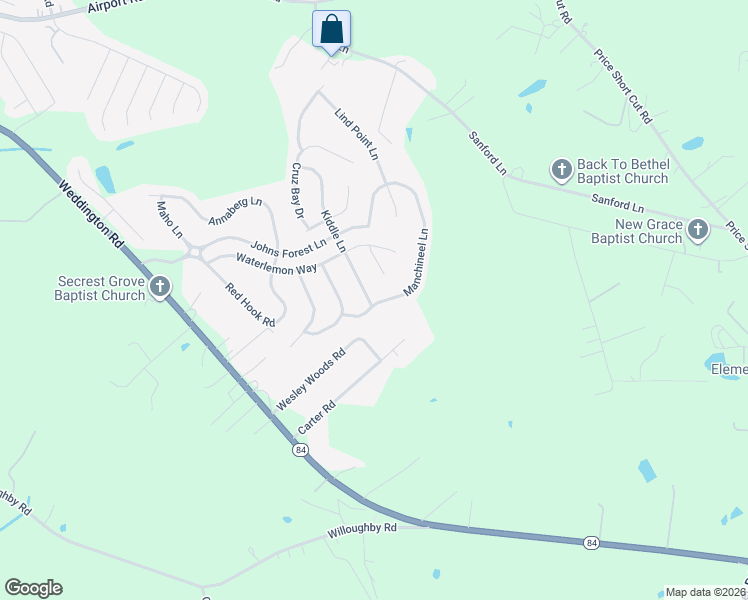 map of restaurants, bars, coffee shops, grocery stores, and more near 4400 Kiddle Lane in Monroe