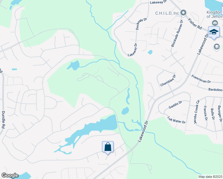 map of restaurants, bars, coffee shops, grocery stores, and more near 6715A Irongate Drive in Fayetteville