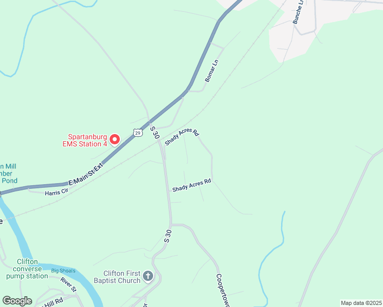 map of restaurants, bars, coffee shops, grocery stores, and more near 140 Gardner Road in Spartanburg