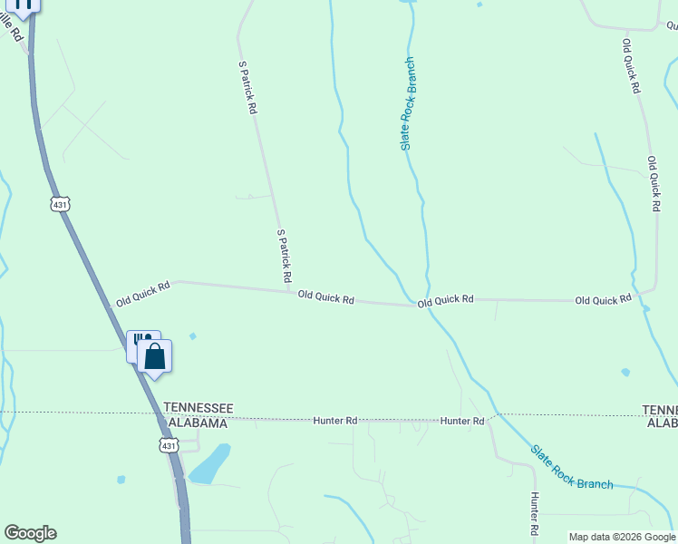 map of restaurants, bars, coffee shops, grocery stores, and more near 62 Old Quick Road in Fayetteville