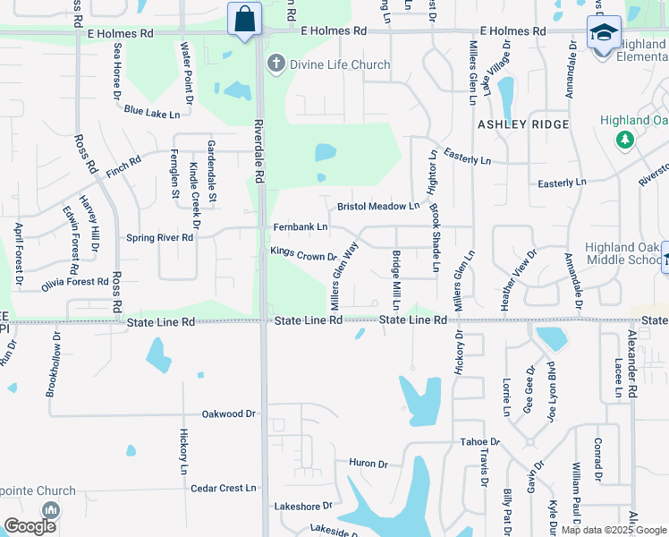 map of restaurants, bars, coffee shops, grocery stores, and more near 7068 Millers Glen Way in Memphis