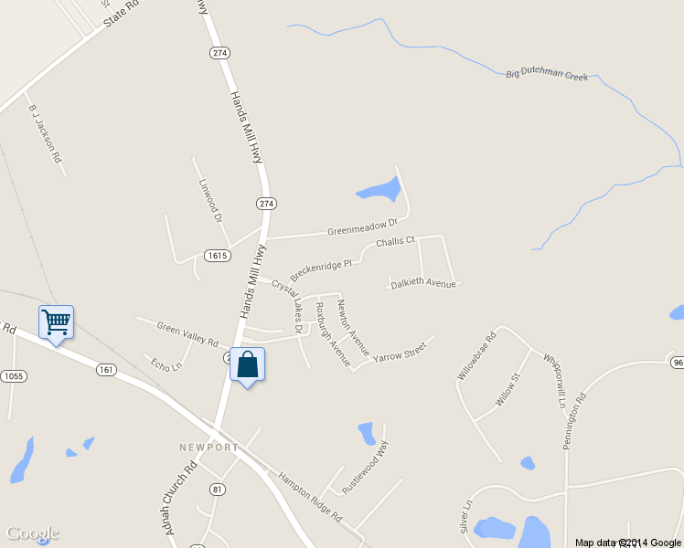 map of restaurants, bars, coffee shops, grocery stores, and more near 328 Breckenridge Place in Rock Hill