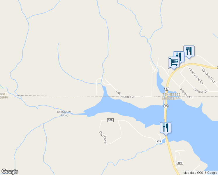 map of restaurants, bars, coffee shops, grocery stores, and more near 835 Yellow Creek Lane in Counce