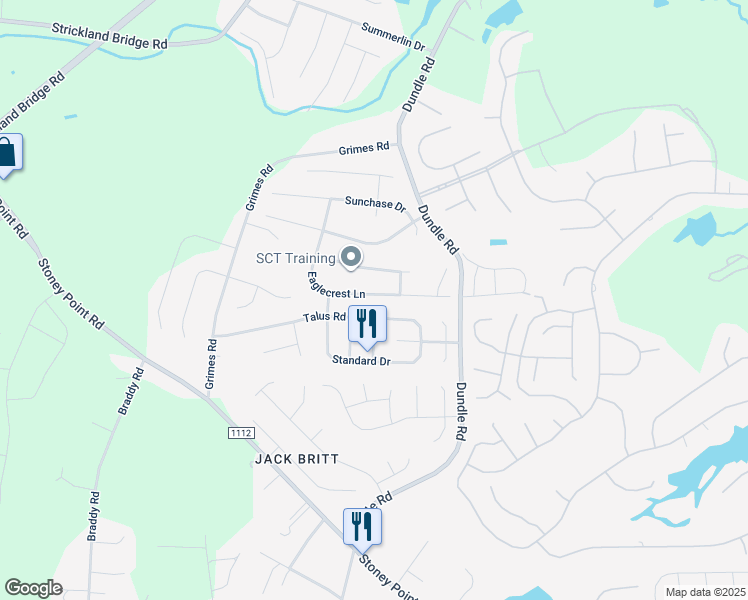 map of restaurants, bars, coffee shops, grocery stores, and more near 3028 Eaglecrest Lane in Fayetteville