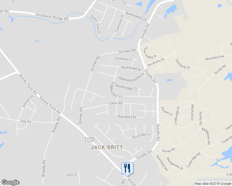 map of restaurants, bars, coffee shops, grocery stores, and more near 2943 Eaglecrest Lane in Fayetteville