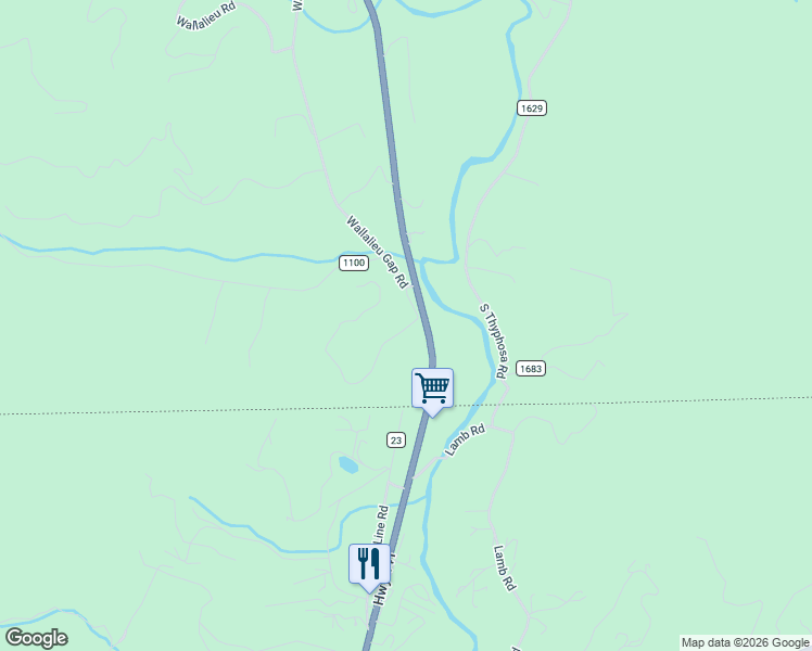 map of restaurants, bars, coffee shops, grocery stores, and more near 7193 US-441 South in Otto