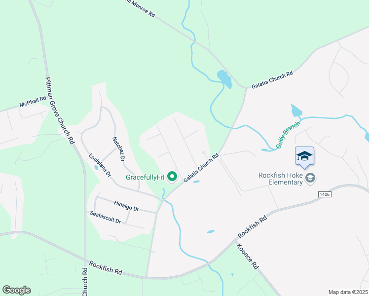 map of restaurants, bars, coffee shops, grocery stores, and more near 229 Livingston Drive in Raeford