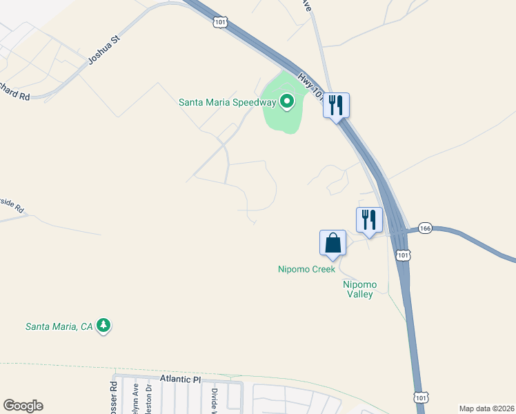 map of restaurants, bars, coffee shops, grocery stores, and more near 1950 Vista Del Sol in Nipomo