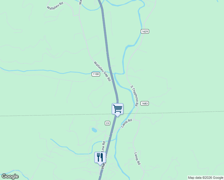 map of restaurants, bars, coffee shops, grocery stores, and more near 7193 US-441 South in Otto