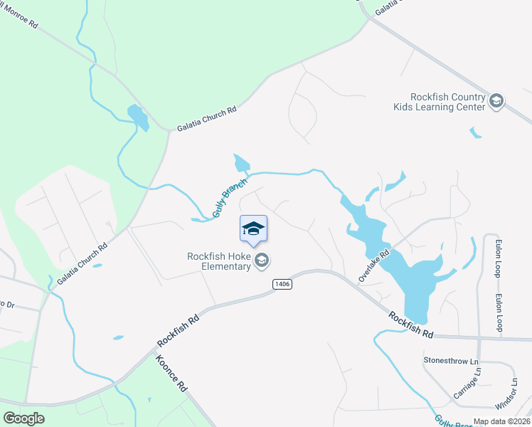 map of restaurants, bars, coffee shops, grocery stores, and more near 431 Rushmore Court in Raeford