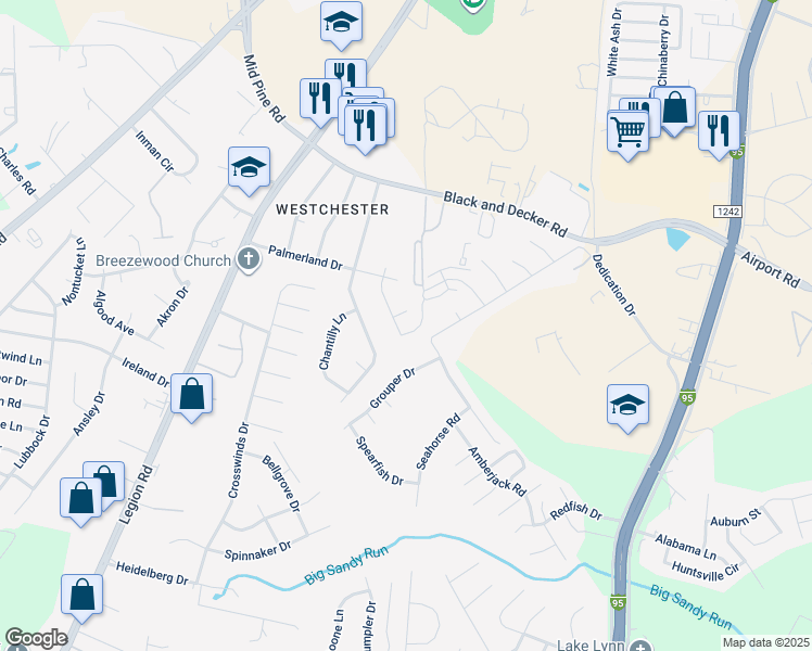 map of restaurants, bars, coffee shops, grocery stores, and more near 3315 Teakwood Drive in Hope Mills