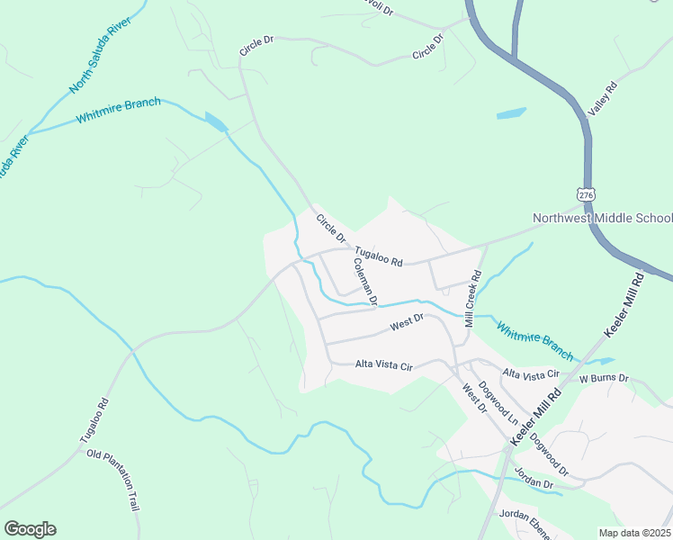 map of restaurants, bars, coffee shops, grocery stores, and more near 11 Virginia Avenue in Travelers Rest