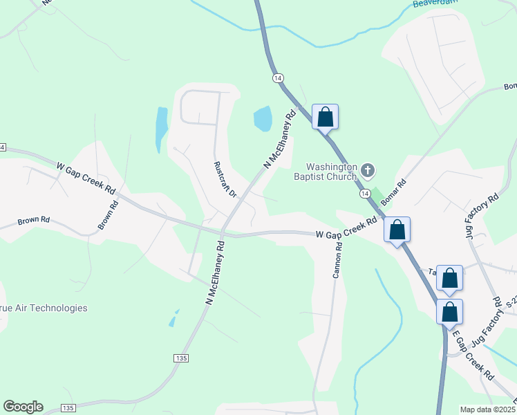 map of restaurants, bars, coffee shops, grocery stores, and more near 17 Summer Rose Court in Greer