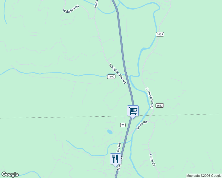 map of restaurants, bars, coffee shops, grocery stores, and more near 459 Ideal Acres Road in Otto