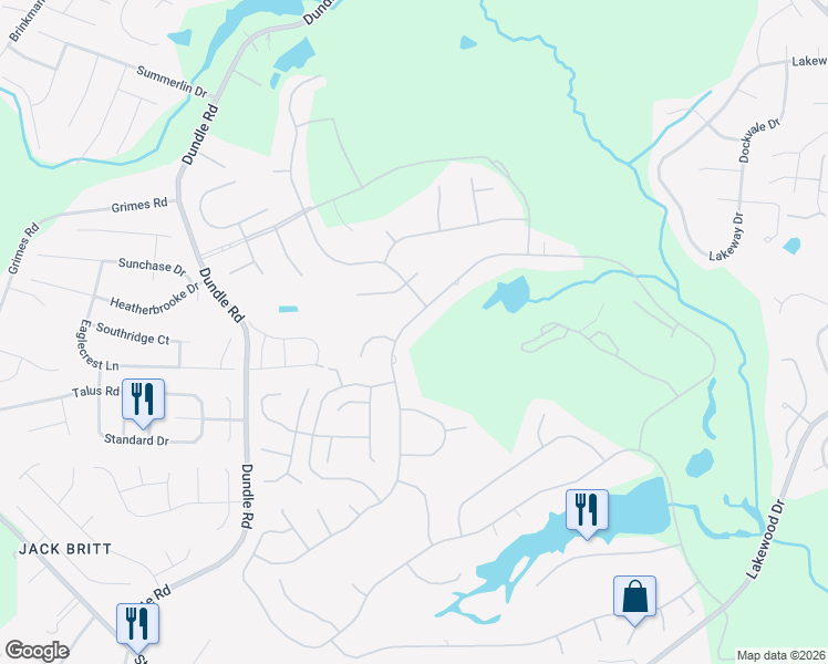 map of restaurants, bars, coffee shops, grocery stores, and more near 6785 Surrey Road in Fayetteville
