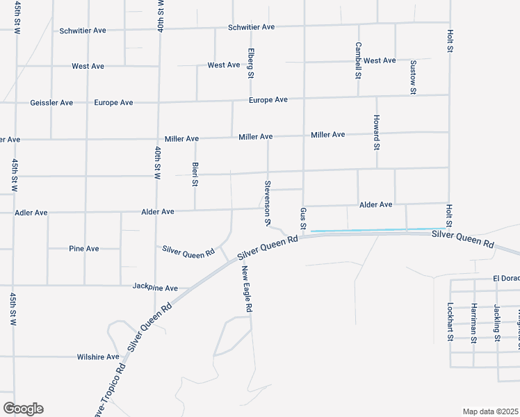 map of restaurants, bars, coffee shops, grocery stores, and more near Alder Avenue in Mojave