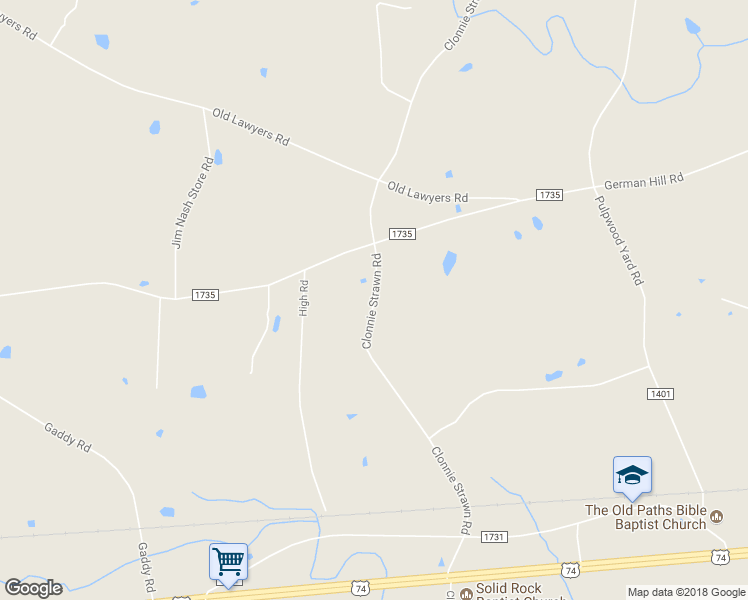 map of restaurants, bars, coffee shops, grocery stores, and more near 528 Clonnie Strawn Road in Peachland