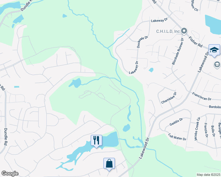 map of restaurants, bars, coffee shops, grocery stores, and more near 3015 Bankhead Drive in Fayetteville