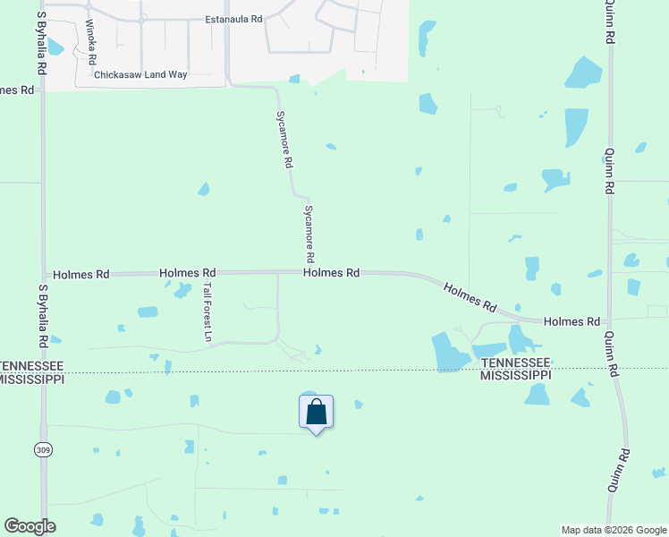 map of restaurants, bars, coffee shops, grocery stores, and more near 11620 Holmes Road in Collierville