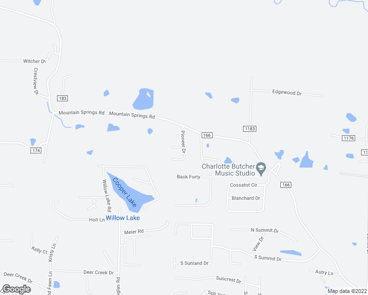 map of restaurants, bars, coffee shops, grocery stores, and more near Pioneer Drive in Cabot