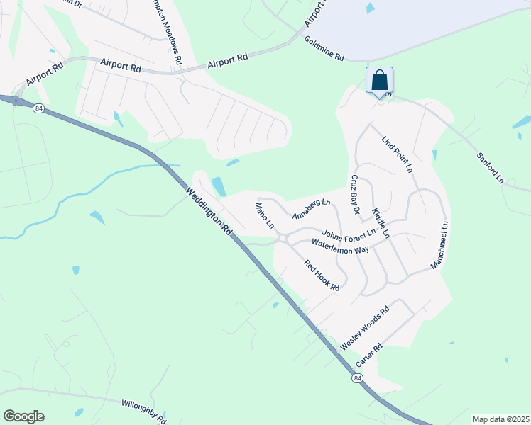 map of restaurants, bars, coffee shops, grocery stores, and more near 4616 Maho Lane in Monroe