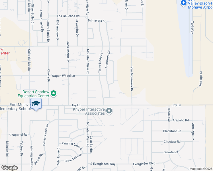 map of restaurants, bars, coffee shops, grocery stores, and more near 5487 Primavera Dr in Fort Mohave