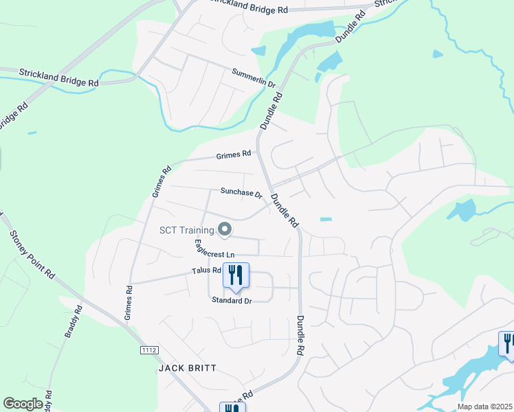map of restaurants, bars, coffee shops, grocery stores, and more near 3608 Heatherbrooke Drive in Fayetteville