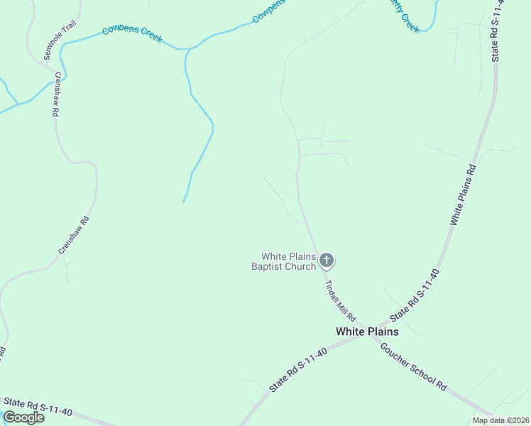 map of restaurants, bars, coffee shops, grocery stores, and more near 117 Powell Road in Gaffney