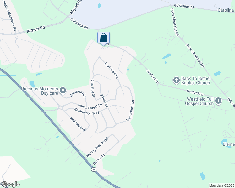 map of restaurants, bars, coffee shops, grocery stores, and more near 4608 Manchineel Lane in Monroe