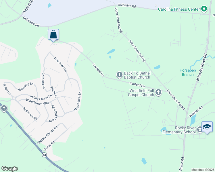 map of restaurants, bars, coffee shops, grocery stores, and more near 3612 Wolfe Road in Monroe