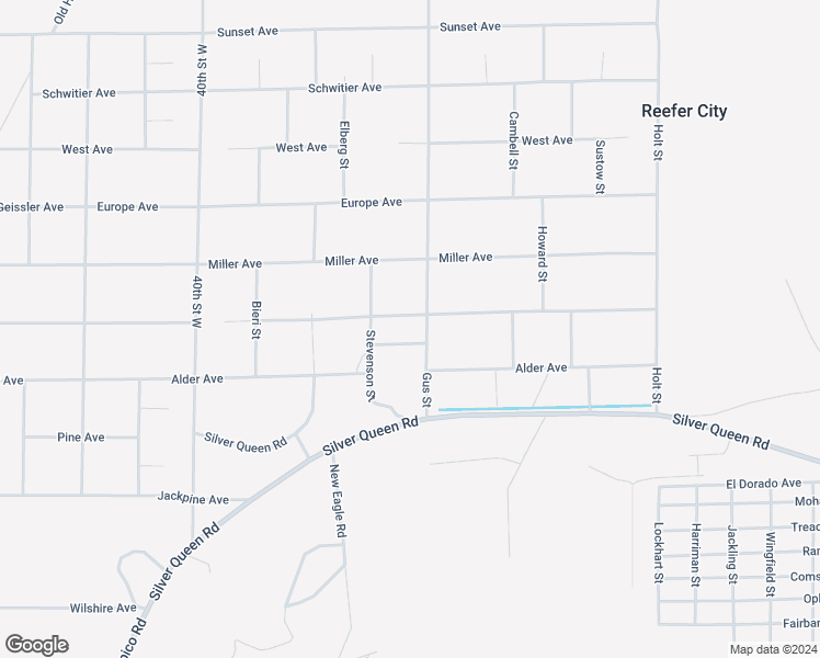 map of restaurants, bars, coffee shops, grocery stores, and more near 3501 Far East Avenue in Mojave