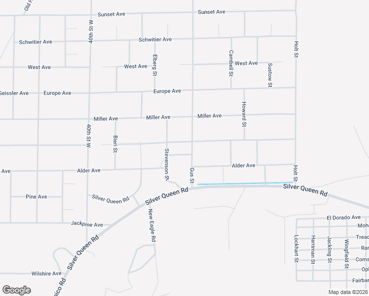 map of restaurants, bars, coffee shops, grocery stores, and more near 3501 Far East Avenue in Mojave