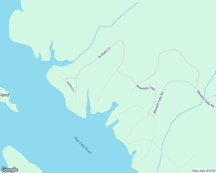 map of restaurants, bars, coffee shops, grocery stores, and more near 122 North State Lane in Rockingham