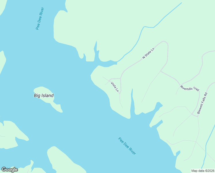 map of restaurants, bars, coffee shops, grocery stores, and more near 147 Vista Lane in Rockingham