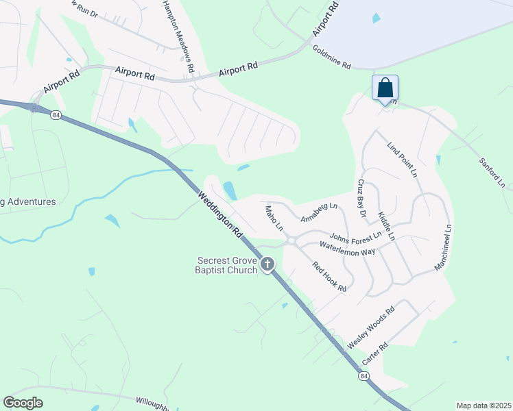 map of restaurants, bars, coffee shops, grocery stores, and more near 202 Annaberg Lane in Monroe