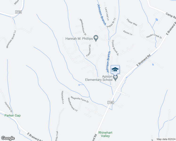 map of restaurants, bars, coffee shops, grocery stores, and more near 9959 Copper Creek Lane in Apison