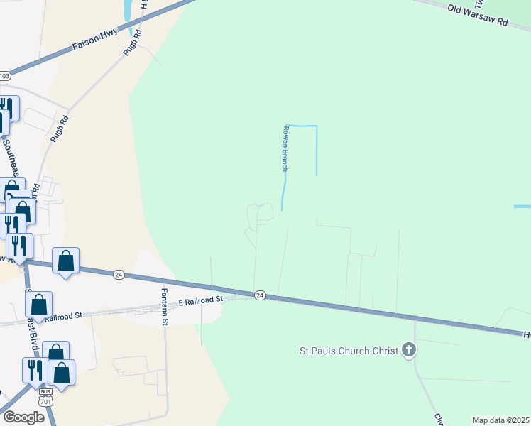 map of restaurants, bars, coffee shops, grocery stores, and more near 100 Plum Lane in Clinton