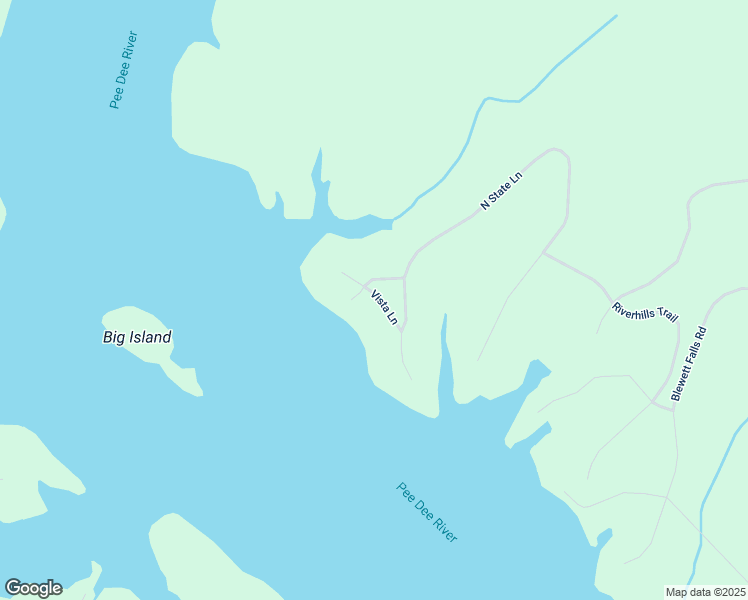 map of restaurants, bars, coffee shops, grocery stores, and more near 153 Vista Lane in Rockingham