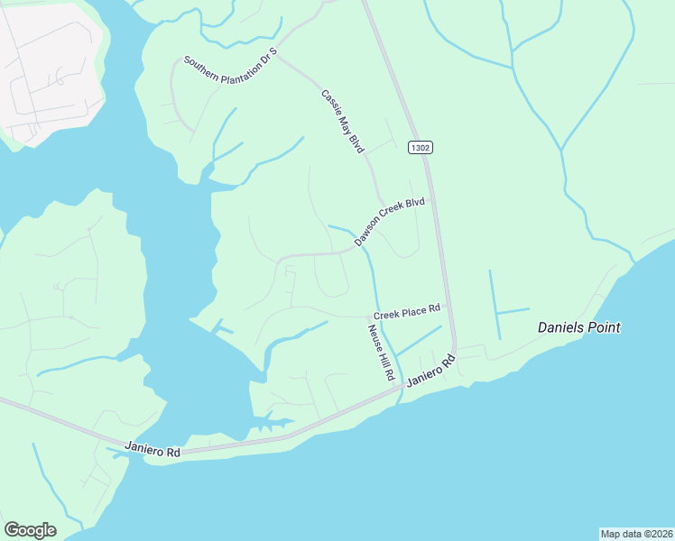 map of restaurants, bars, coffee shops, grocery stores, and more near 127 Corrolla Loop Road in Oriental