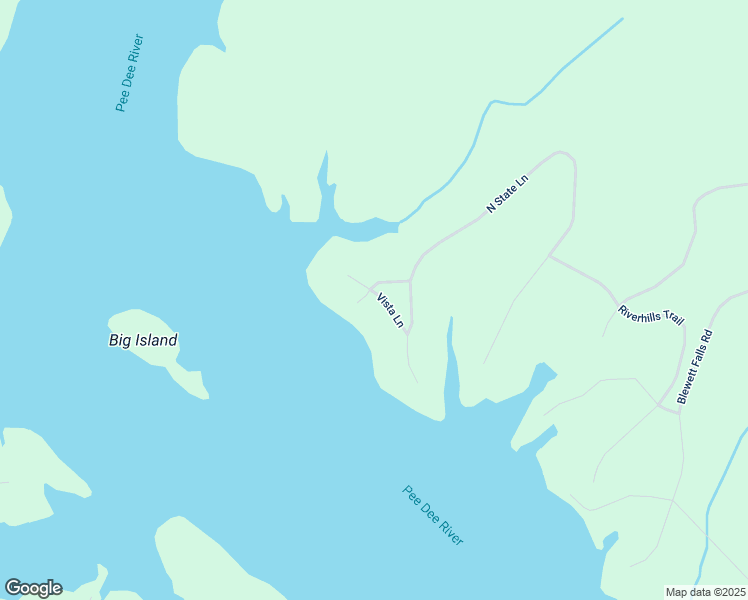 map of restaurants, bars, coffee shops, grocery stores, and more near 153 Vista Lane in Rockingham